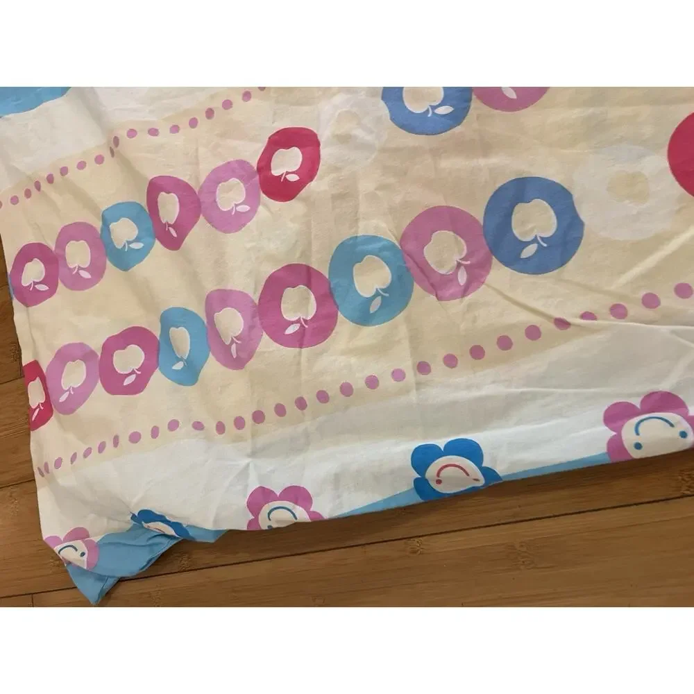 Stripes Apple Motif Double Size Duvet Cover 100% Cotton 82x57 Very Soft